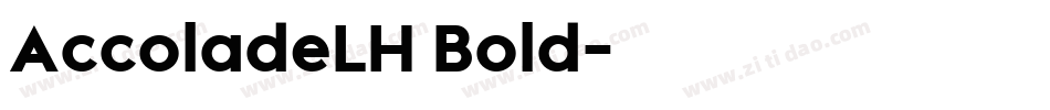 AccoladeLH Bold字体转换